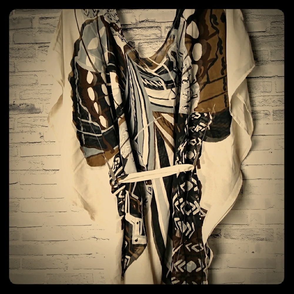 70's Inspired Swimsuit Cover Up